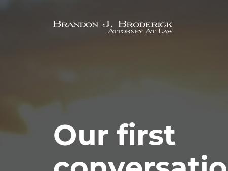 Brandon J. Broderick, Attorney At Law