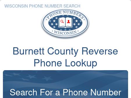 Burnett County Phone Numbers