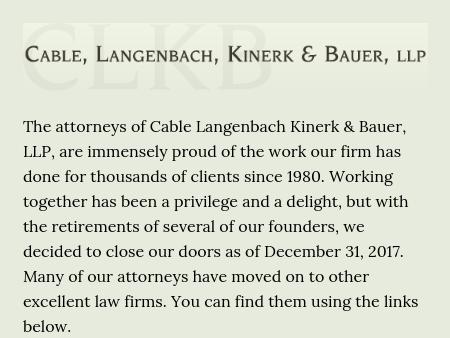 Cable, Langenbach, Kinerk & Bauer, LLP