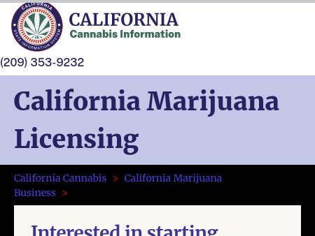 California Marijuana Licenses