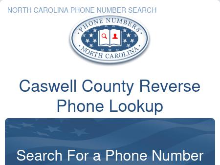 Caswell County Phone Number Lookup