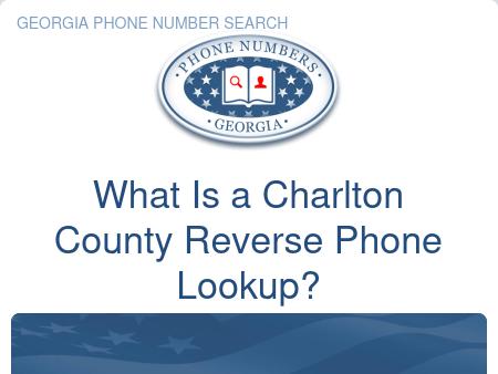 Charlton County Reverse Phone Lookup