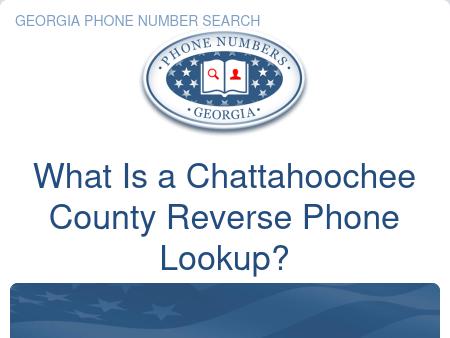 Chattahoochee County Reverse Phone Lookup