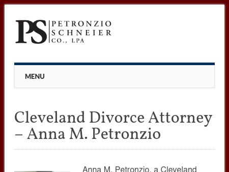 Cleveland Divorce Attorney- Anna M. Petronzio