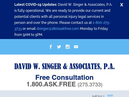David W Singer Personal Injury Attorney Law Firm