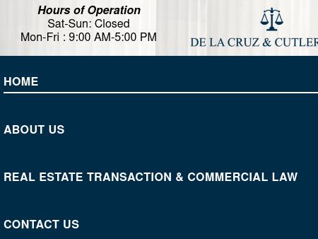 DE LA CRUZ & CUTLER, LLP