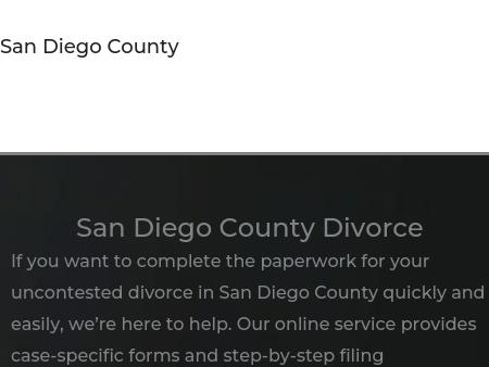 Divorce In San Diego