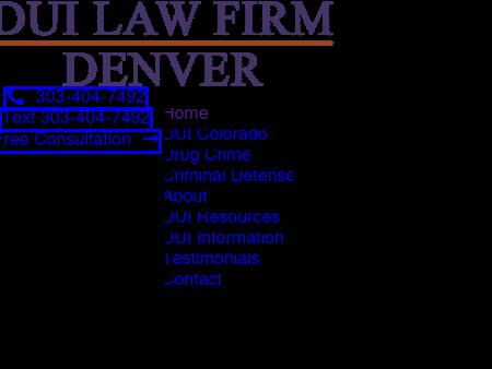 DUI Law Firm Denver