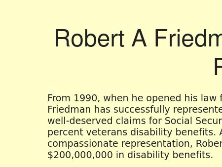 Friedman Disability