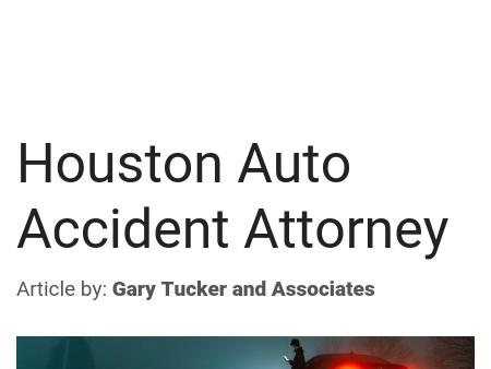 Gary S. Tucker, Houston Accident Attorney