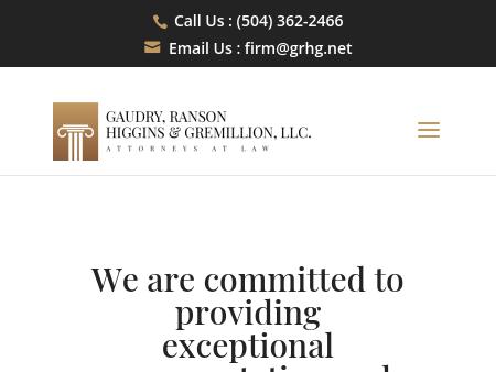 Gaudry Ranson Higgins & Gremillion LLC