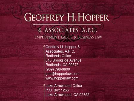 Geoffrey H. Hopper and Associates
