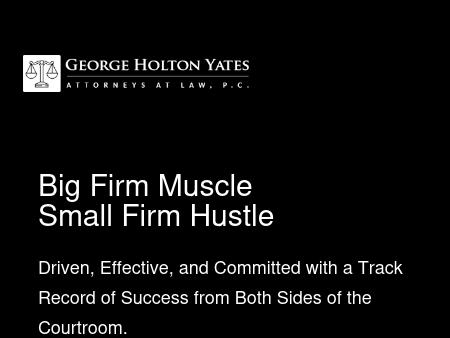 George Holton Yates, P.C. Attorney at Law