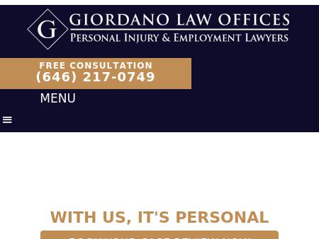 Giordano Law Offices Personal Injury & Employment Lawyers