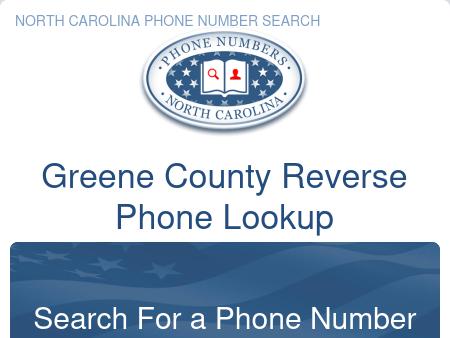 Greene County Phone Number Lookup