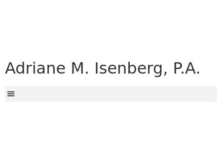 Isenberg Adriane M PA Law Offices of