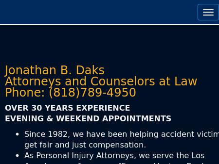 Jonathan B. Daks Auto Accidents & Personal Injury Attorneys