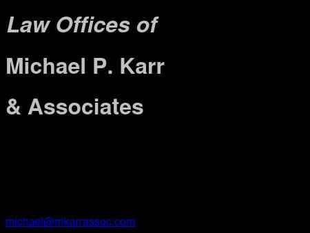 Karr Michael P Attorney At Law