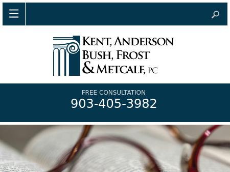 Kent Anderson Bush Frost & Metcalf PC