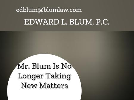 Law Office of Edward L. Blum, P.C.