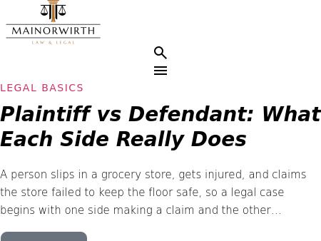 Mainor Wirth Injury Lawyers