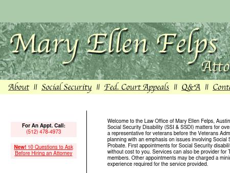 Mary Ellen Felps, Attorney At Law