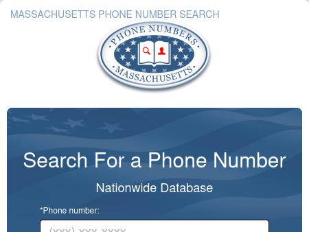 Massachusetts Phone Number Search