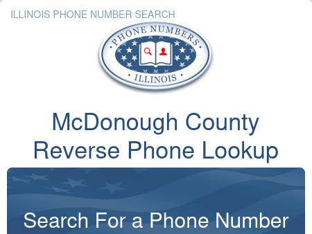 McDonough County Phone Number Search