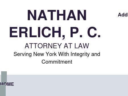 Nathan Erlich P. C. Attorney at Law