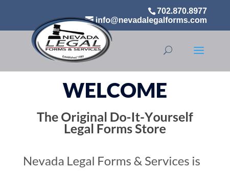 Nevada Legal Forms - Divorce