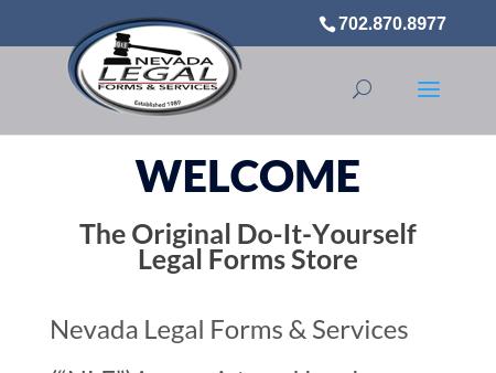 Nevada Legal Forms - Divorce