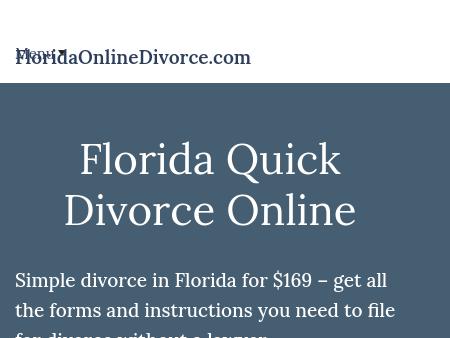 Florida Online Divorce