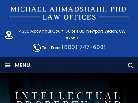 Michael Ahmadshahi, PhD, Law Offices