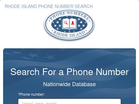 Rhode Island Phone Search