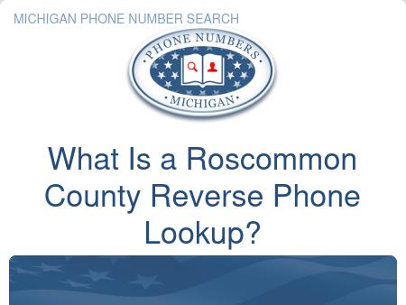 Roscommon County Phone Number Lookup