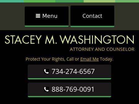 Stacey M. Washington, Attorney and Counselor