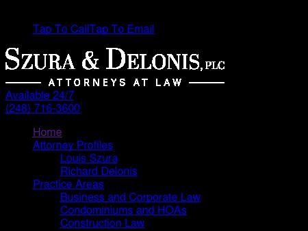 Szura & Delonis, PLC-- Attorneys