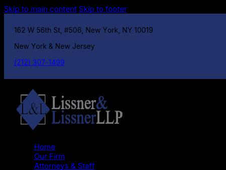 Lissner & Lissner LLP