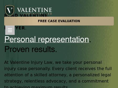 Valentine Injury Law