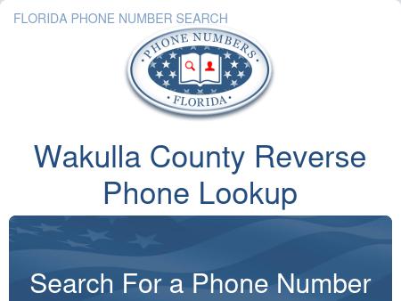 Wakulla County Reverse Phone Lookup