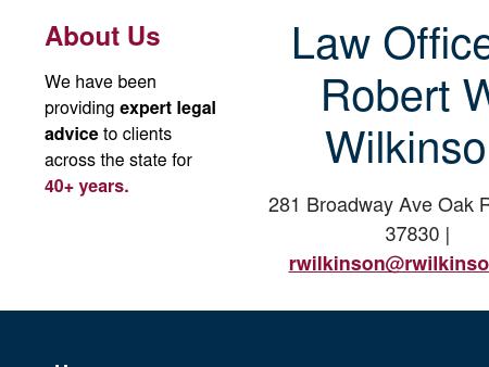 Wilkinson, Robert W