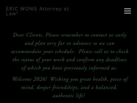Wong Eric M K Attorney At Law