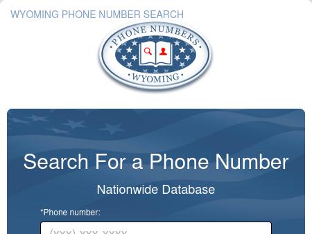 Wyoming Phone Search