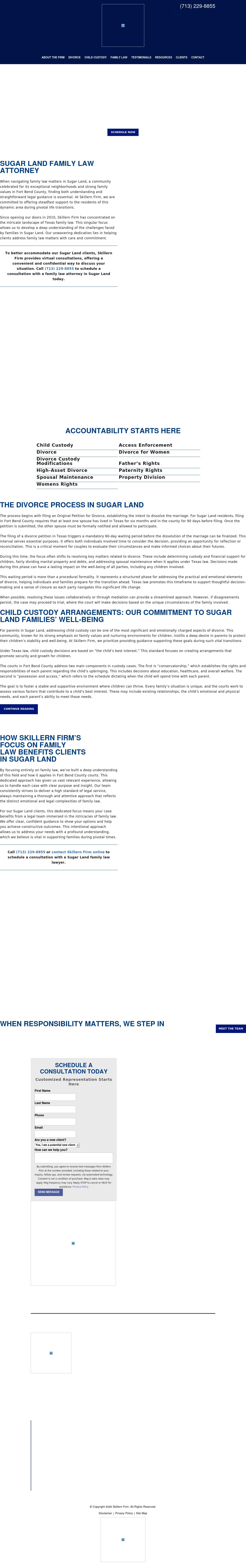 Skillern Firm Divorce & Child Custody Lawyers - Sugar Land TX Lawyers
