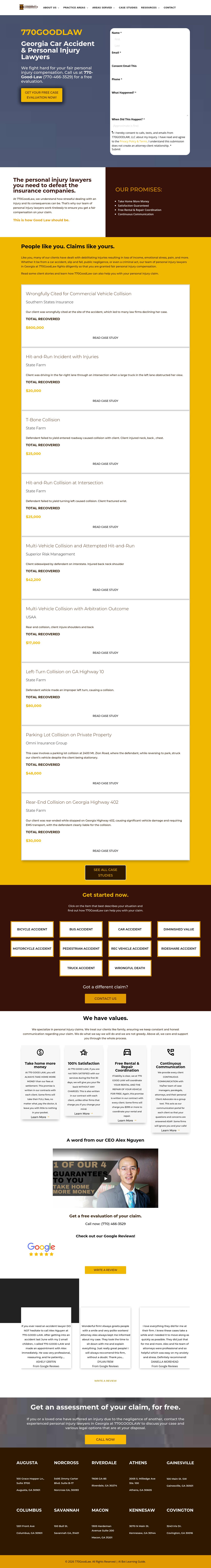 770GOODLAW, Car Accident Lawyers - Norcross GA Lawyers