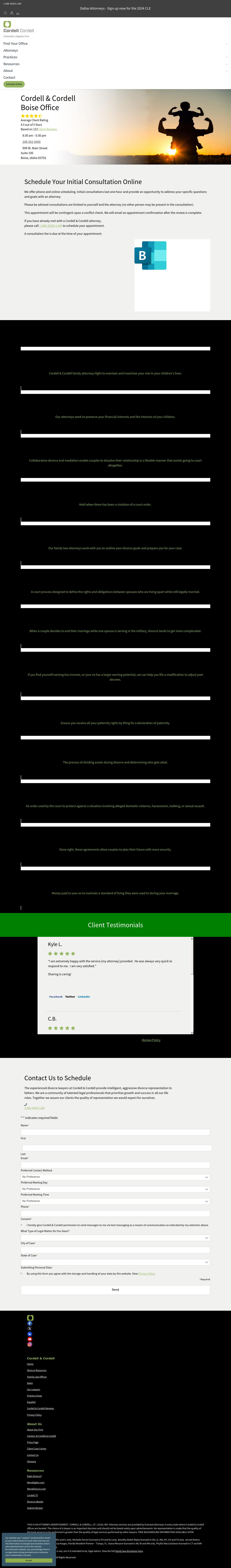 Cordell & Cordell - Divorce Attorney Office - Boise ID Lawyers