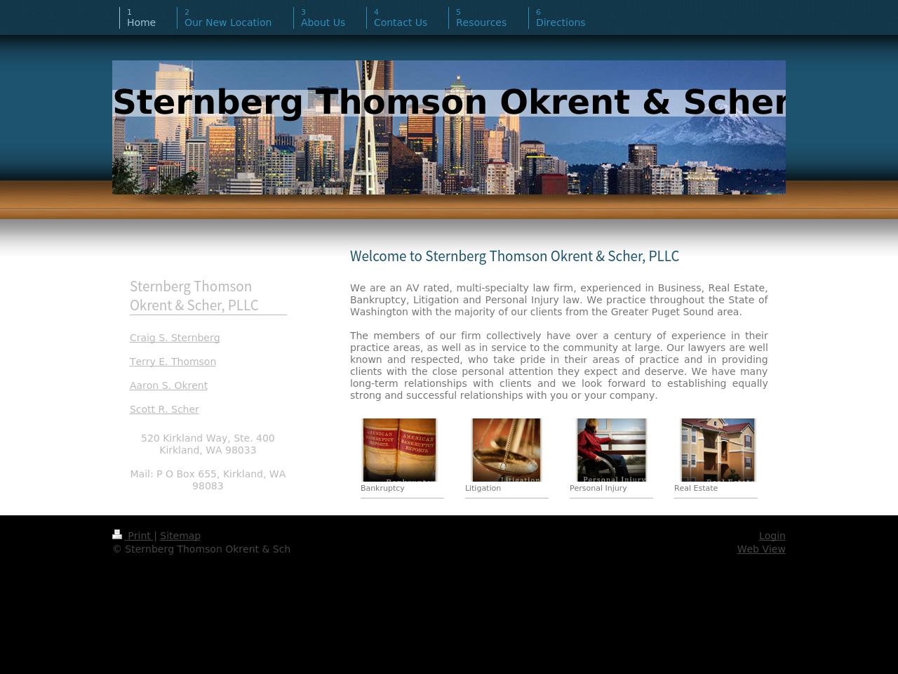 Aaron S Okrent Inc of Sternberg, Thomson, Okrent & Scher PLLC - Seattle WA Lawyers