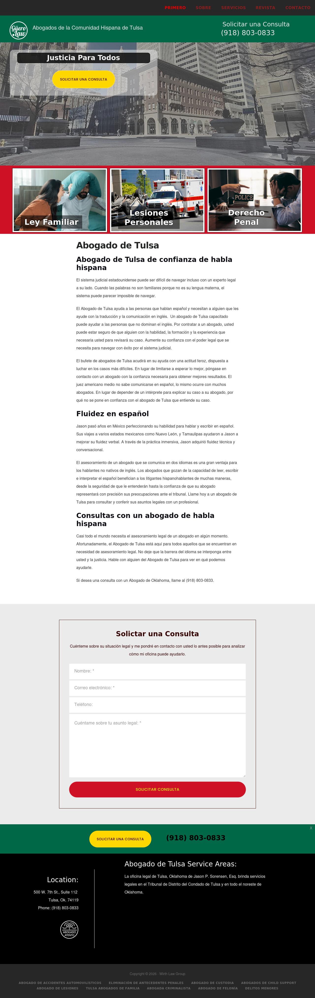 Abogado de Tulsa - Tulsa OK Lawyers