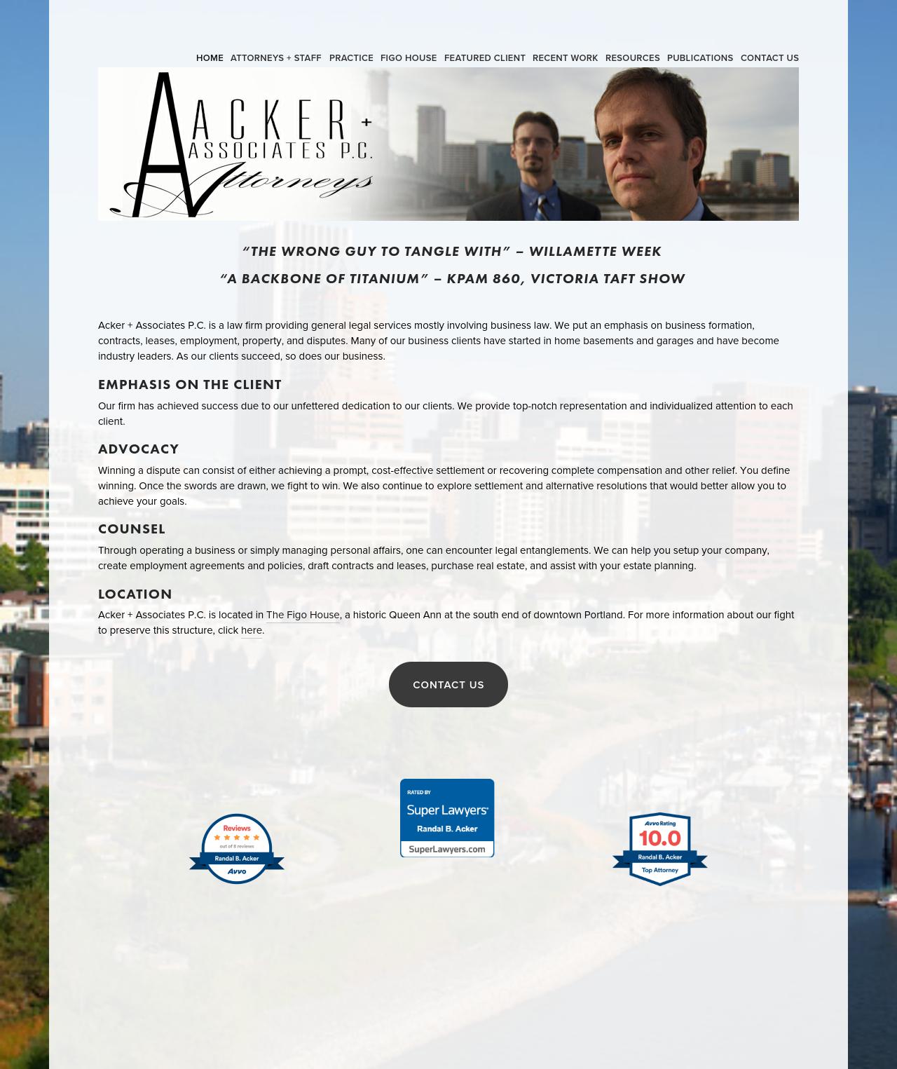 Acker & Associates PC - Portland OR Lawyers