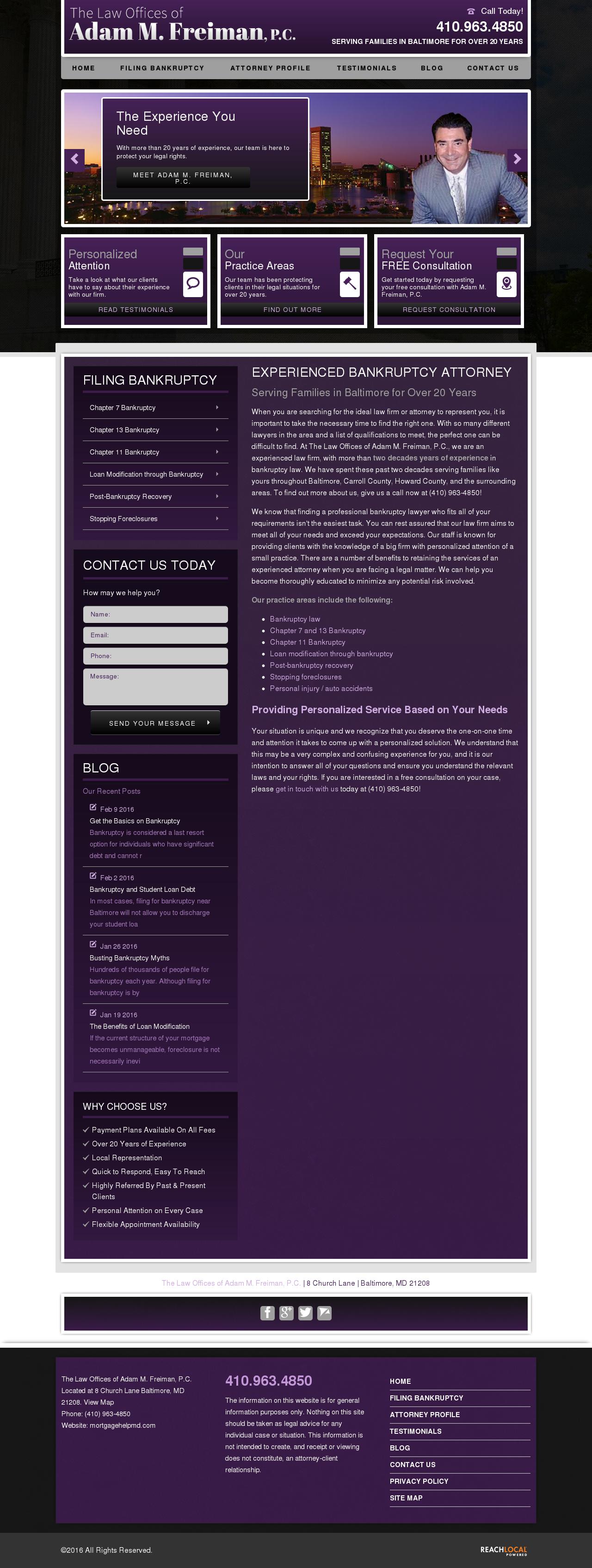 Adam Freiman PC Esq - Pikesville MD Lawyers